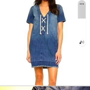 ANTHROPOLOGIE CURRENT ELLIOTT ALL LACED UP DRESS M